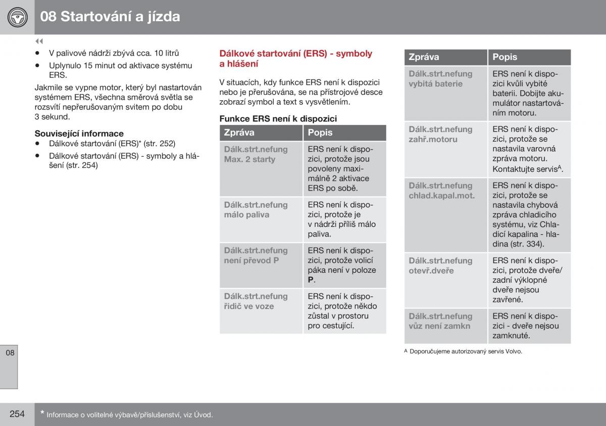 Volvo XC60 I 1 FL navod k obsludze / page 256