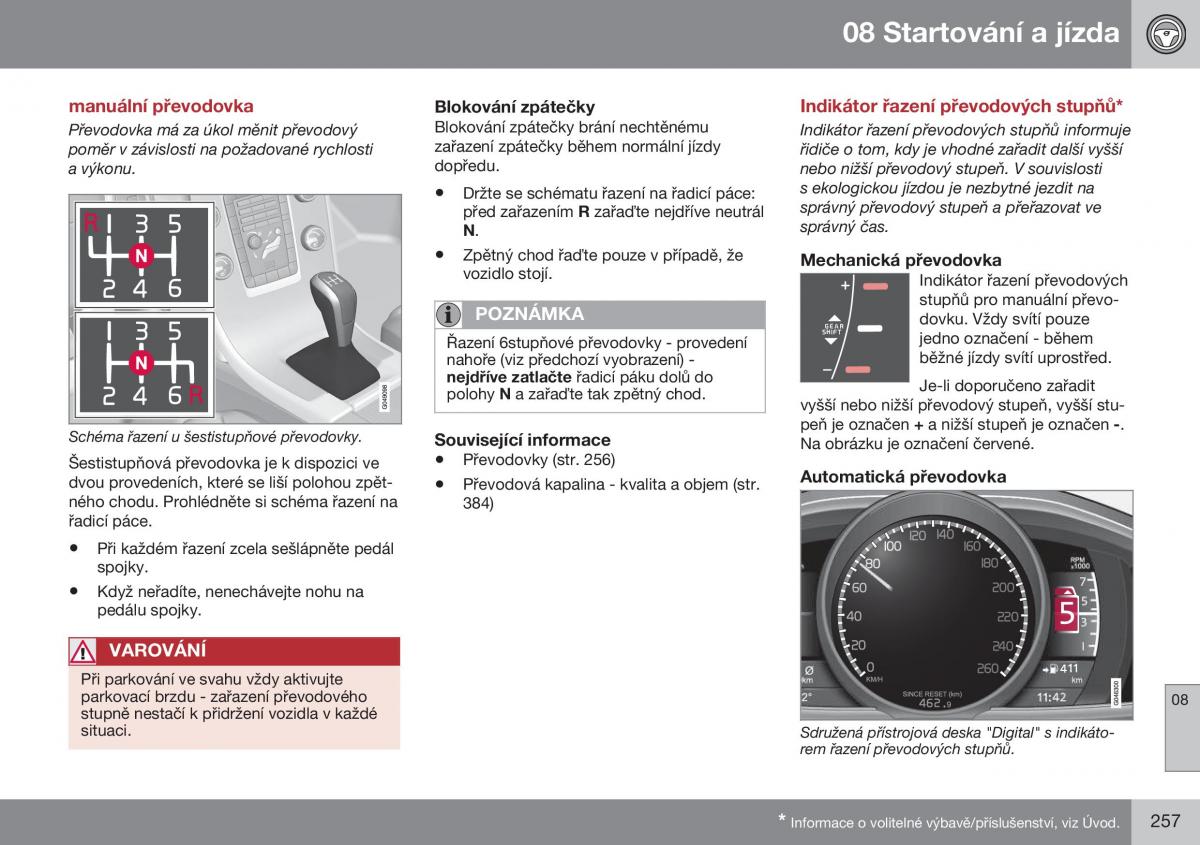 Volvo XC60 I 1 FL navod k obsludze / page 259