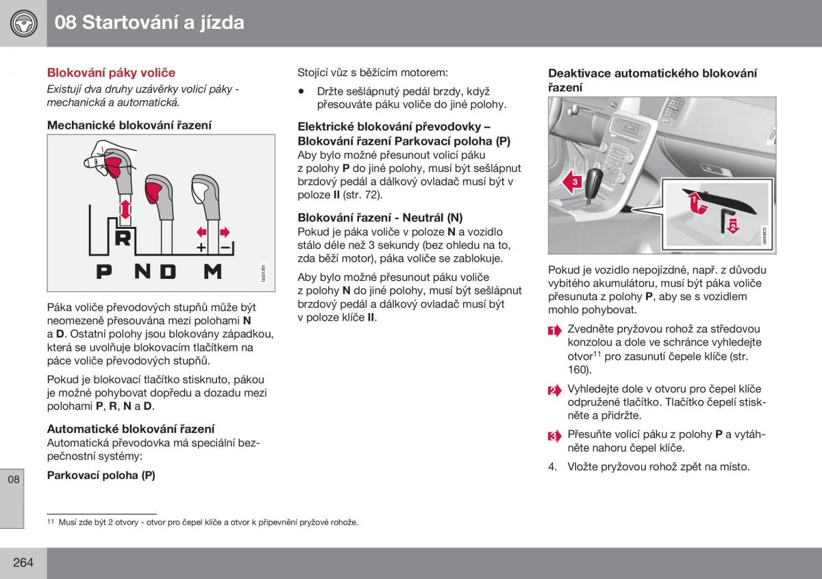 Volvo XC60 I 1 FL navod k obsludze / page 266