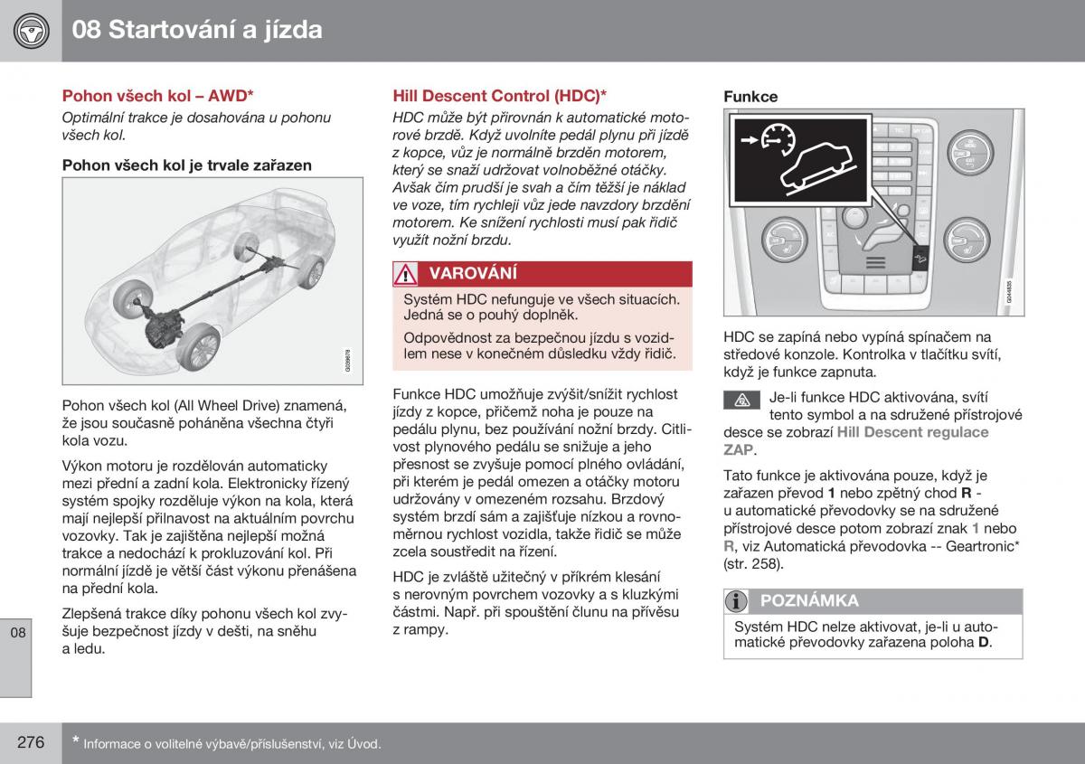 Volvo XC60 I 1 FL navod k obsludze / page 278