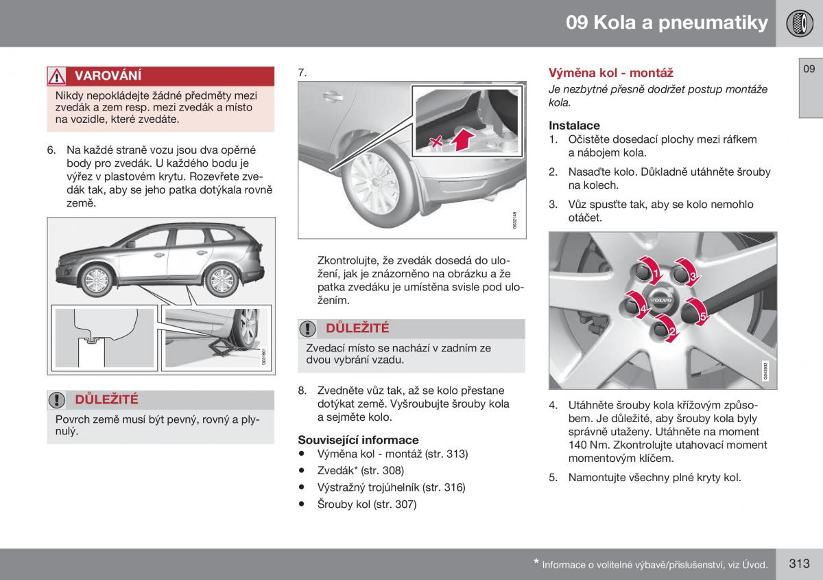 Volvo XC60 I 1 FL navod k obsludze / page 315