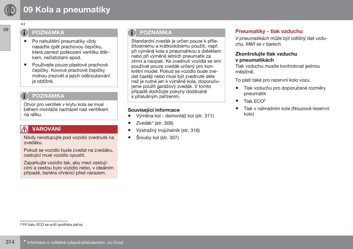 Volvo XC60 I 1 FL navod k obsludze / page 316