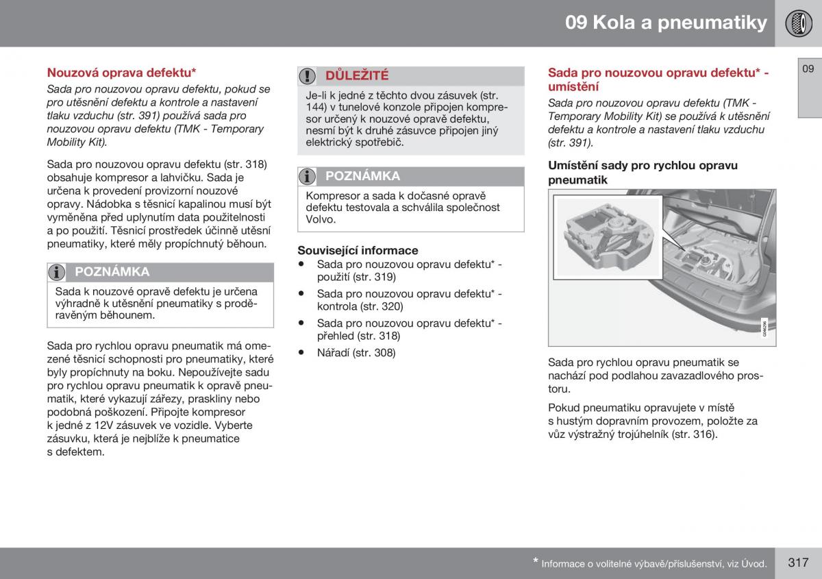 Volvo XC60 I 1 FL navod k obsludze / page 319