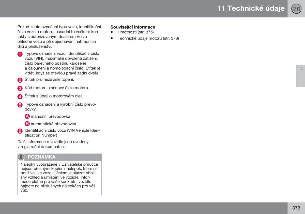 Volvo XC60 I 1 FL navod k obsludze / page 375