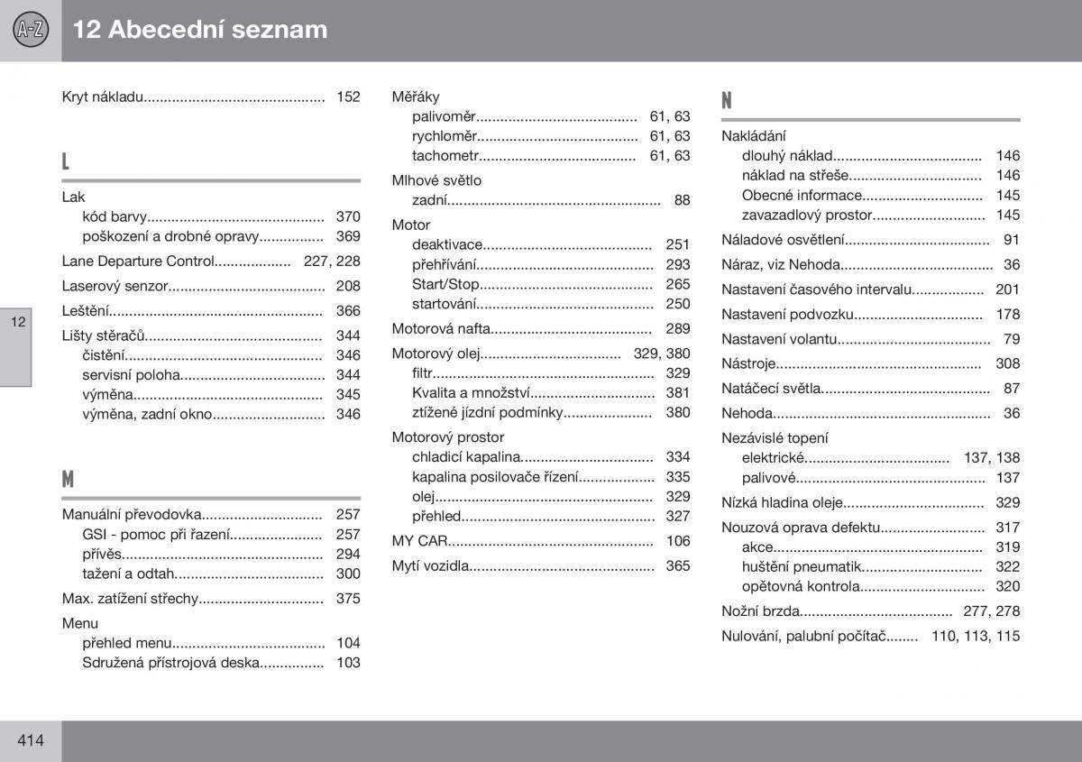 Volvo XC60 I 1 FL navod k obsludze / page 416