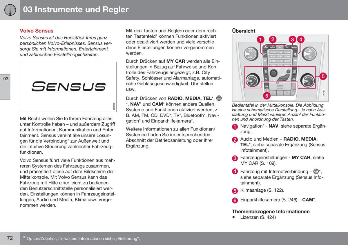 Volvo XC60 I 1 FL Handbuch / page 74