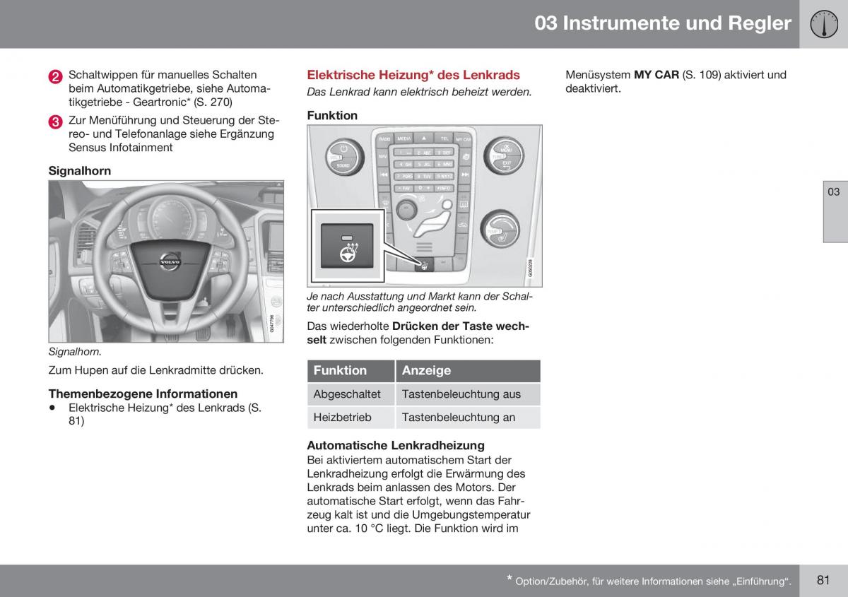 Volvo XC60 I 1 FL Handbuch / page 83