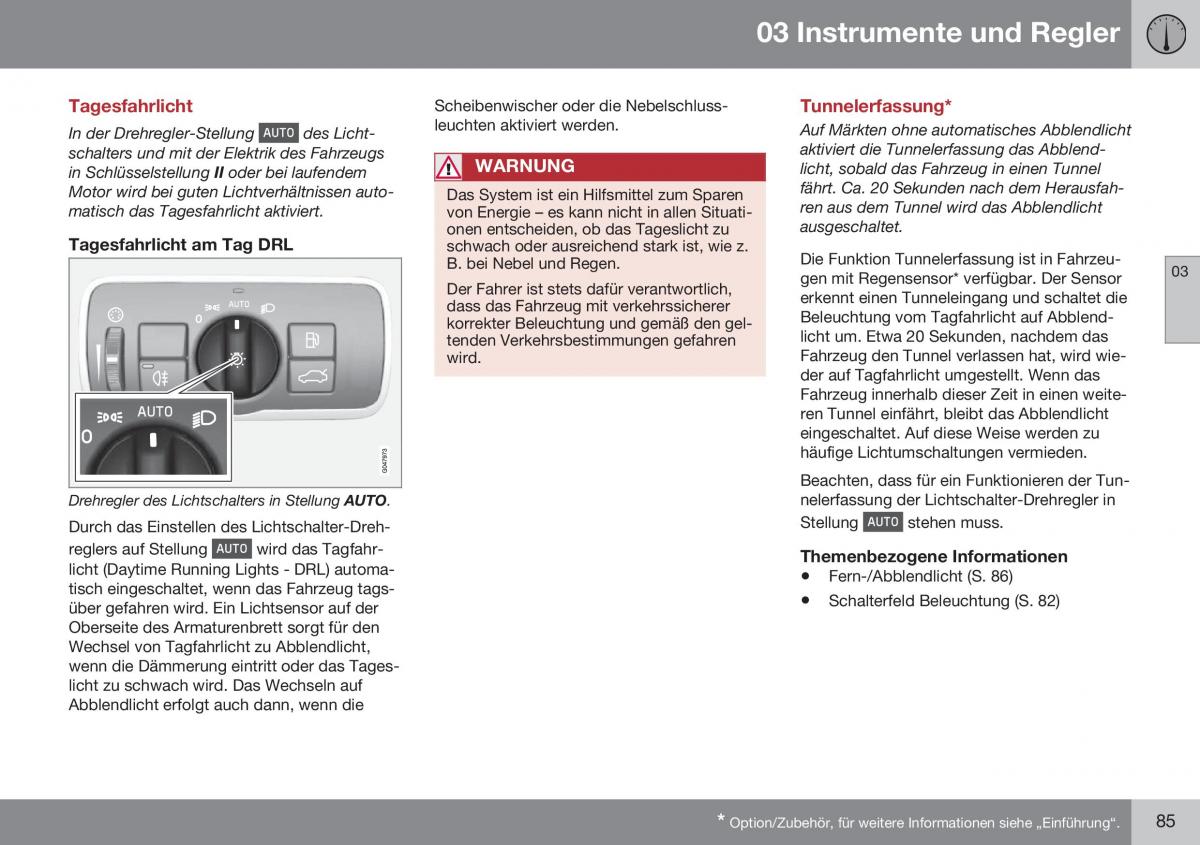 Volvo XC60 I 1 FL Handbuch / page 87