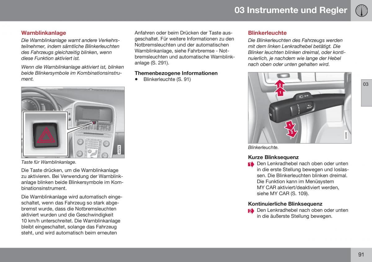 Volvo XC60 I 1 FL Handbuch / page 93