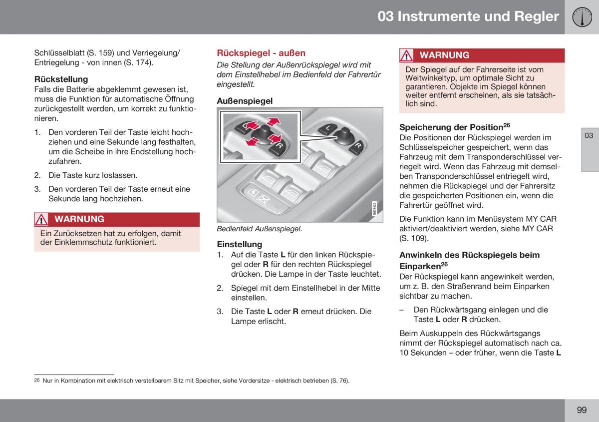 Volvo XC60 I 1 FL Handbuch / page 101