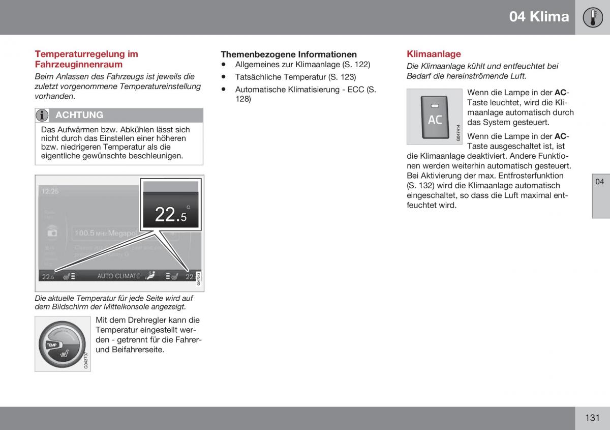 Volvo XC60 I 1 FL Handbuch / page 133