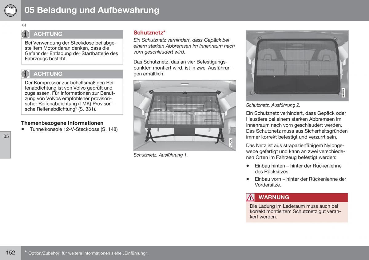 Volvo XC60 I 1 FL Handbuch / page 154