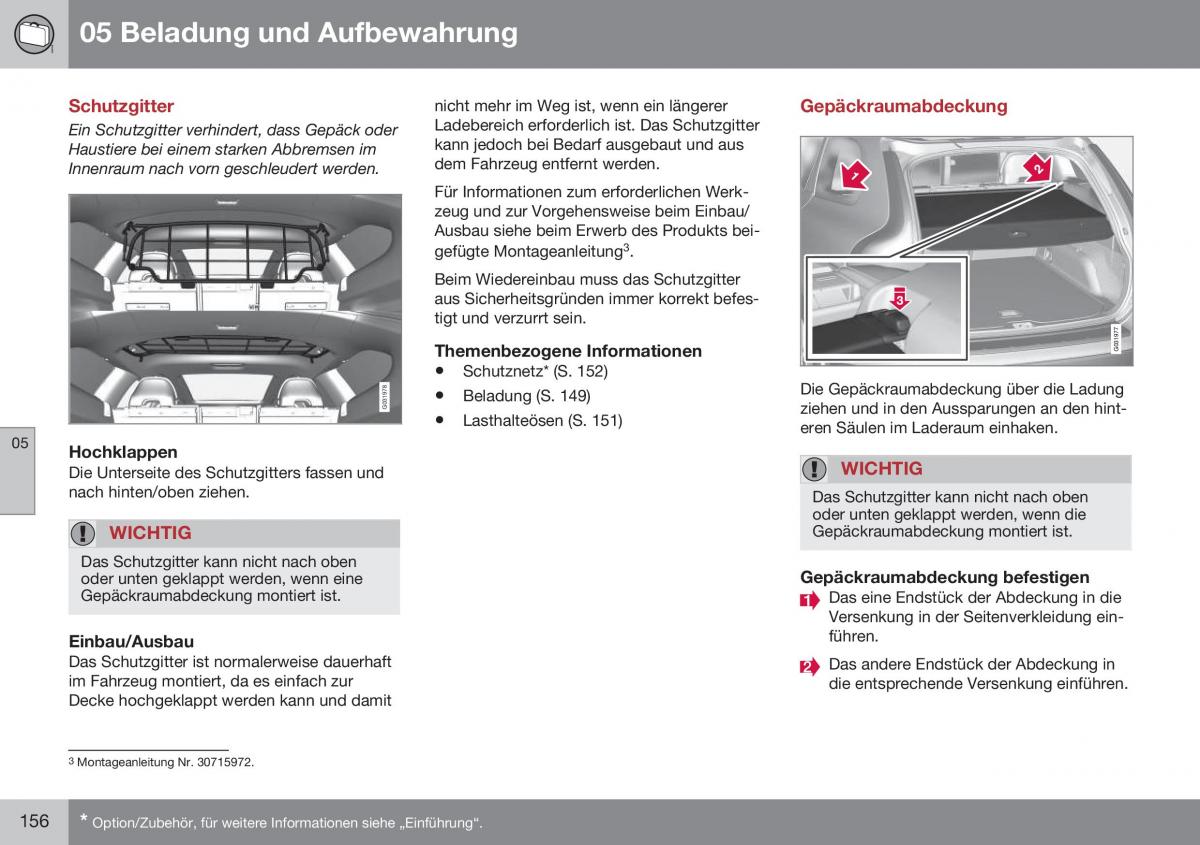 Volvo XC60 I 1 FL Handbuch / page 158