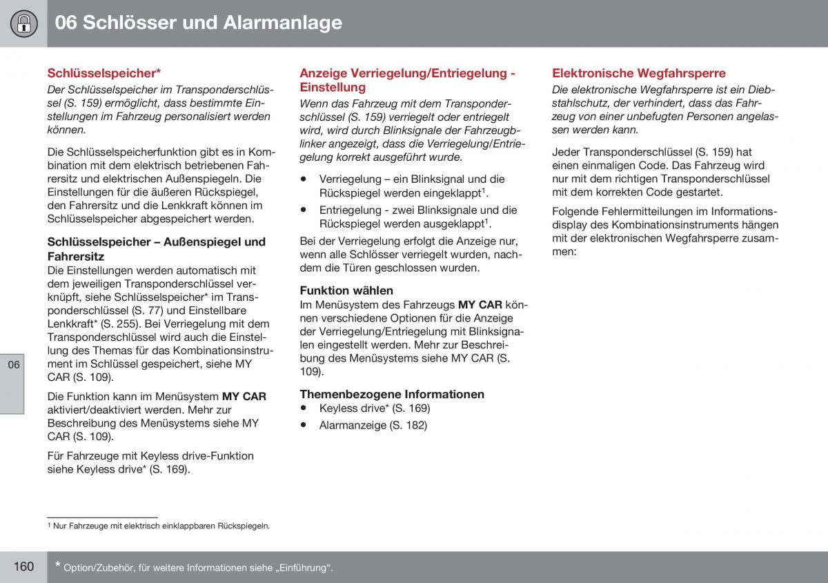 Volvo XC60 I 1 FL Handbuch / page 162