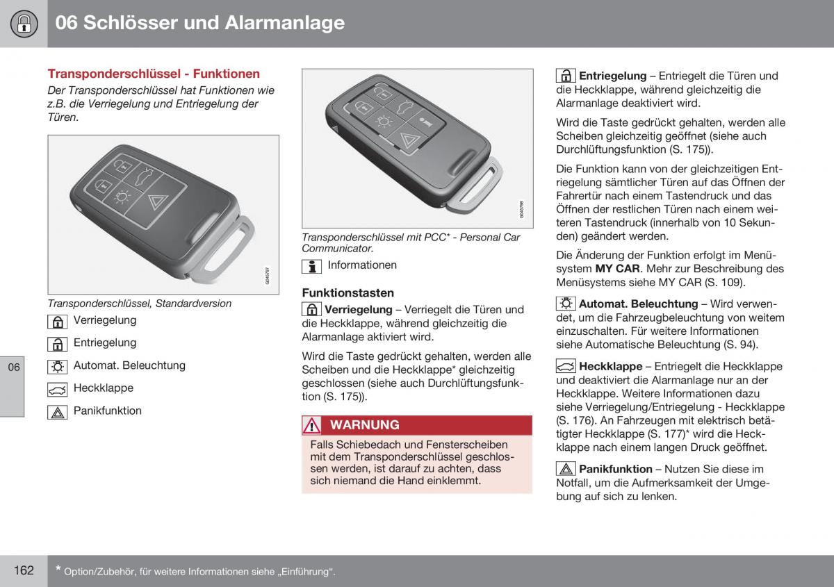 Volvo XC60 I 1 FL Handbuch / page 164