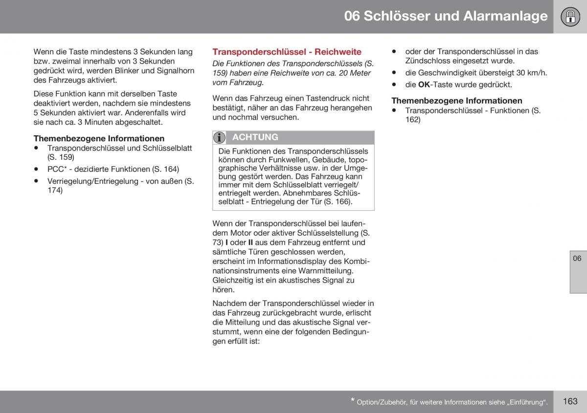 Volvo XC60 I 1 FL Handbuch / page 165