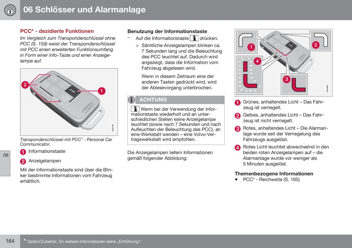 Volvo XC60 I 1 FL Handbuch / page 166