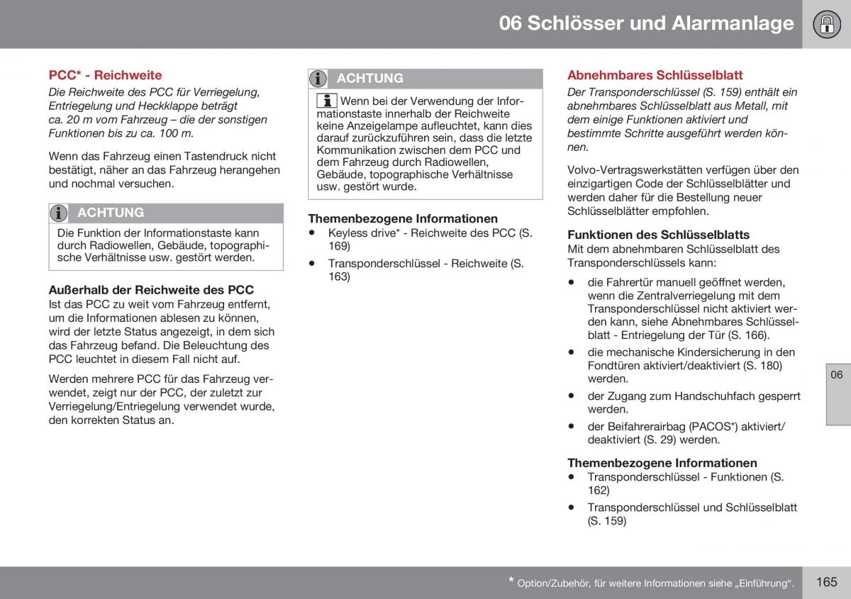 Volvo XC60 I 1 FL Handbuch / page 167