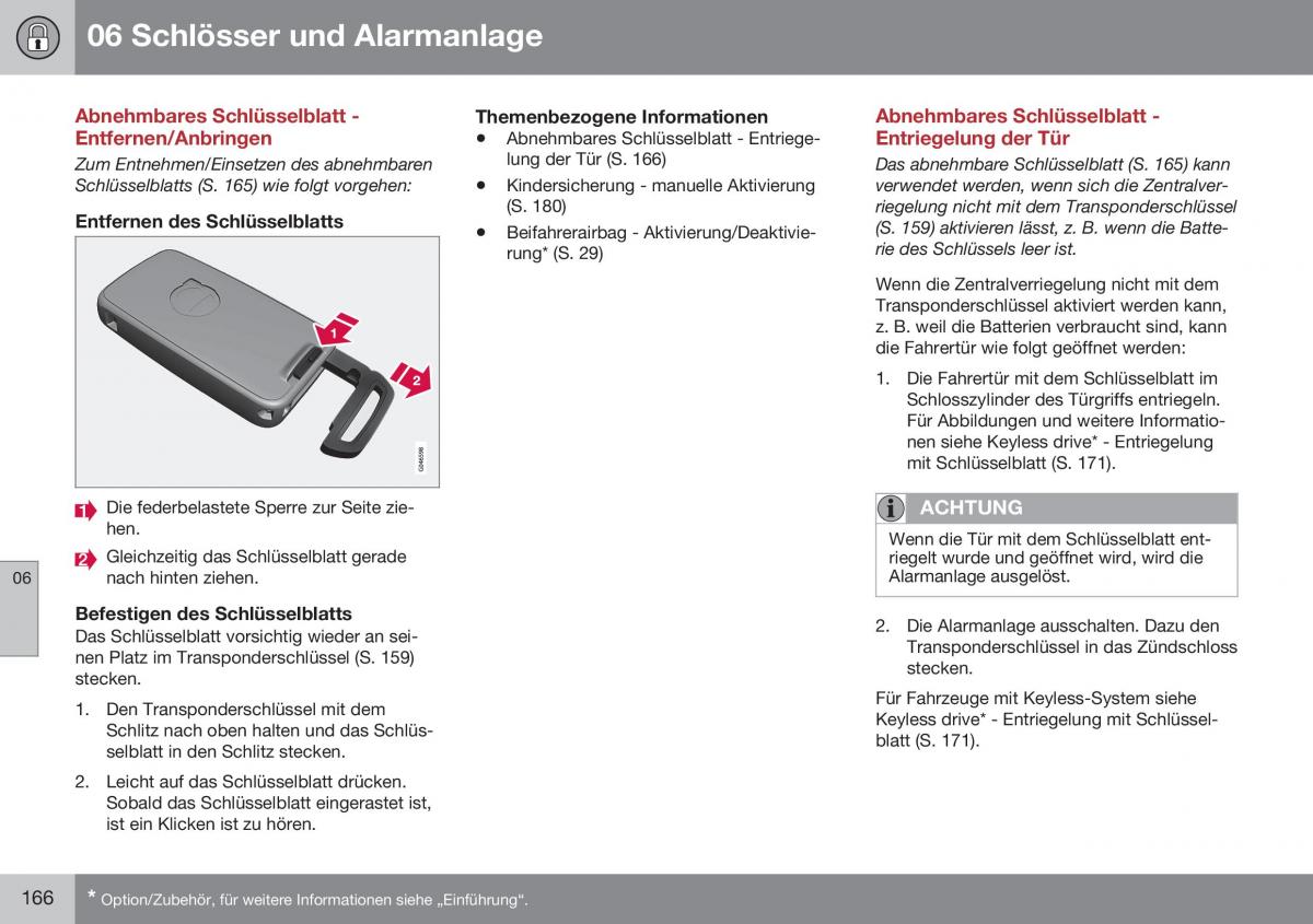 Volvo XC60 I 1 FL Handbuch / page 168