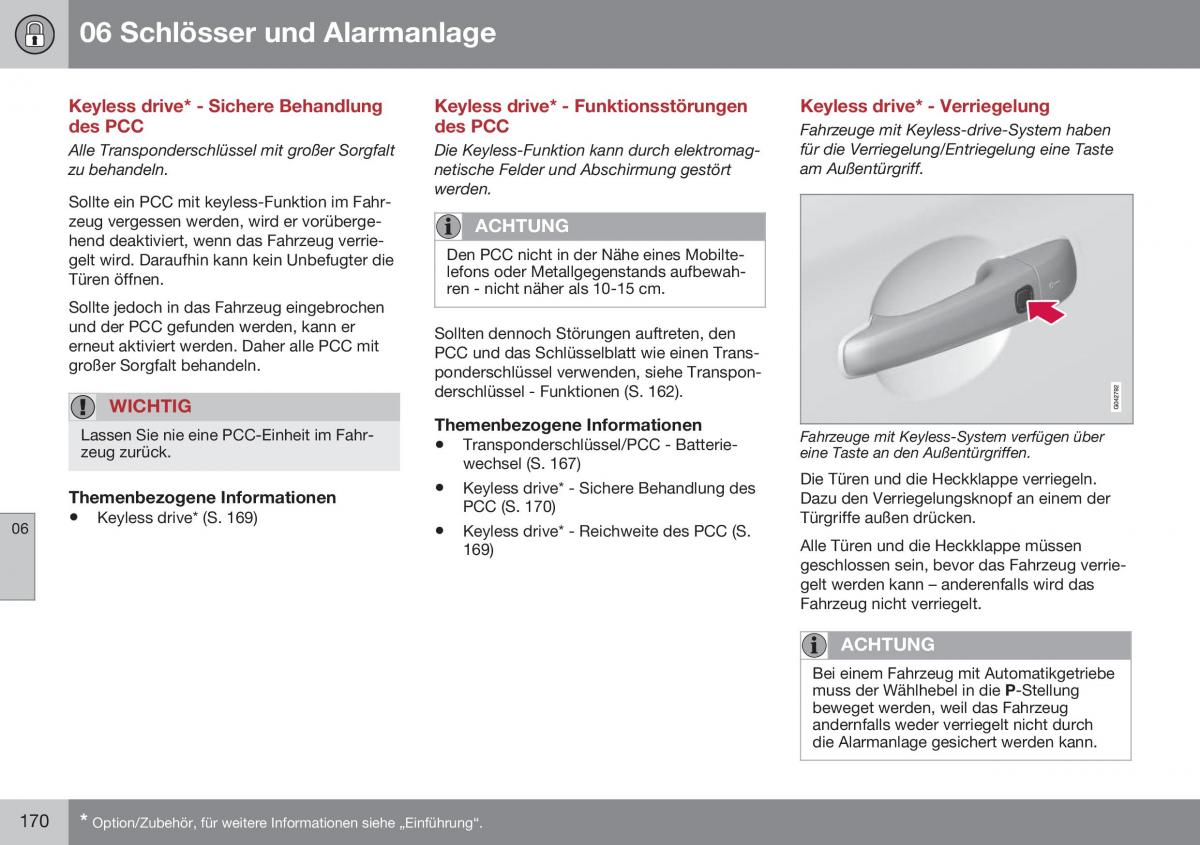 Volvo XC60 I 1 FL Handbuch / page 172