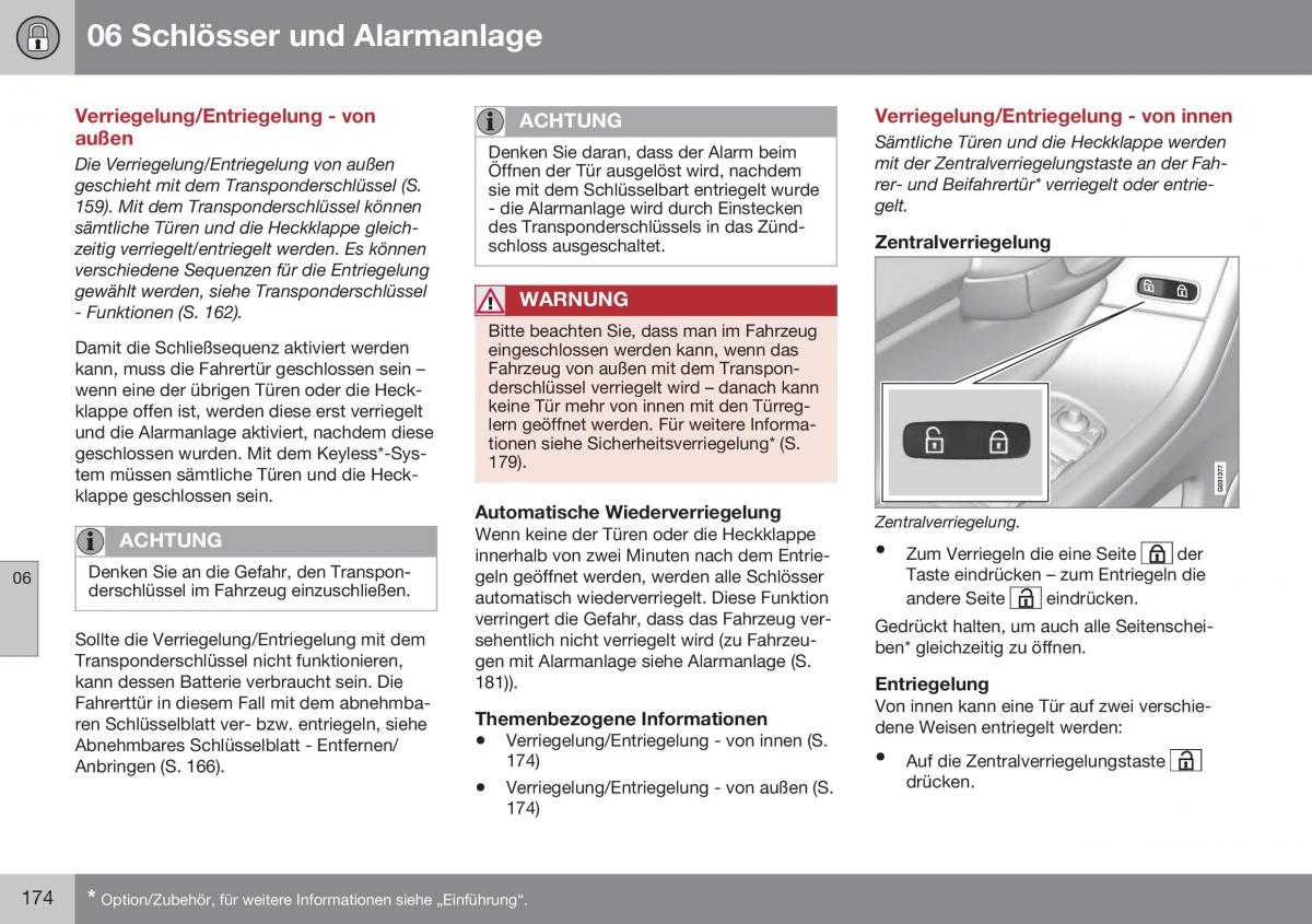 Volvo XC60 I 1 FL Handbuch / page 176