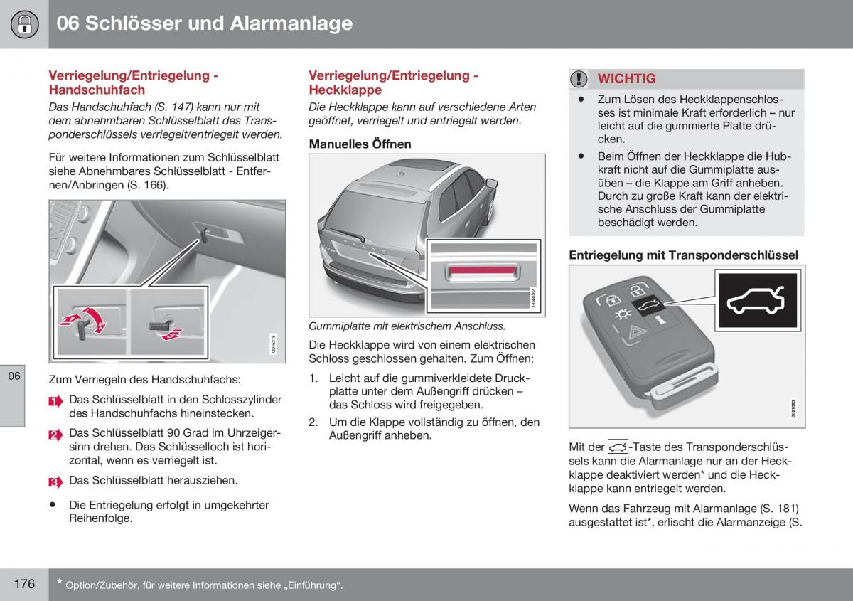 Volvo XC60 I 1 FL Handbuch / page 178