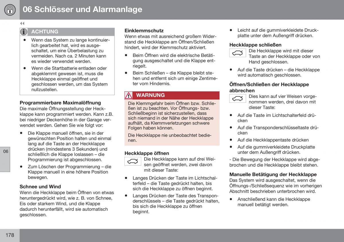 Volvo XC60 I 1 FL Handbuch / page 180