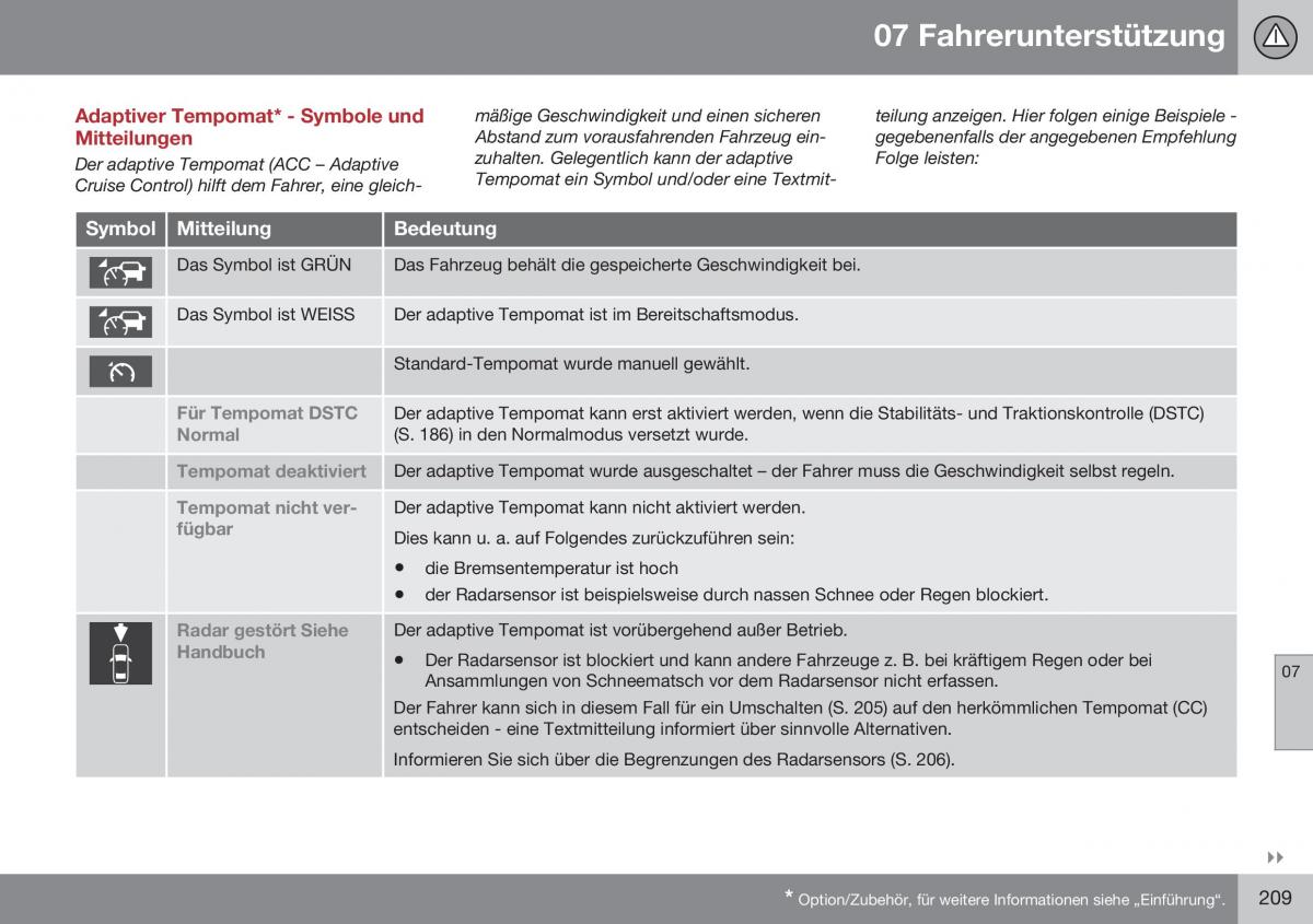 Volvo XC60 I 1 FL Handbuch / page 211