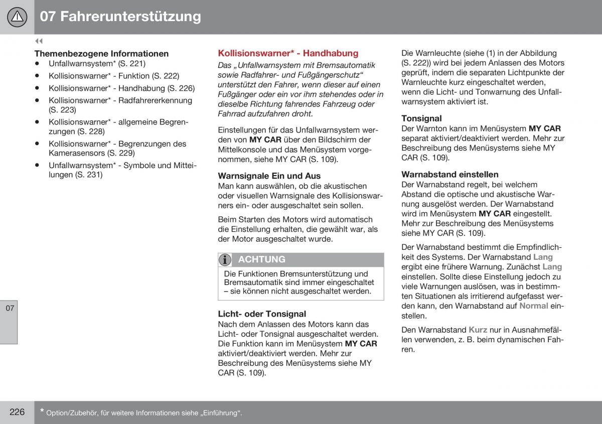 Volvo XC60 I 1 FL Handbuch / page 228