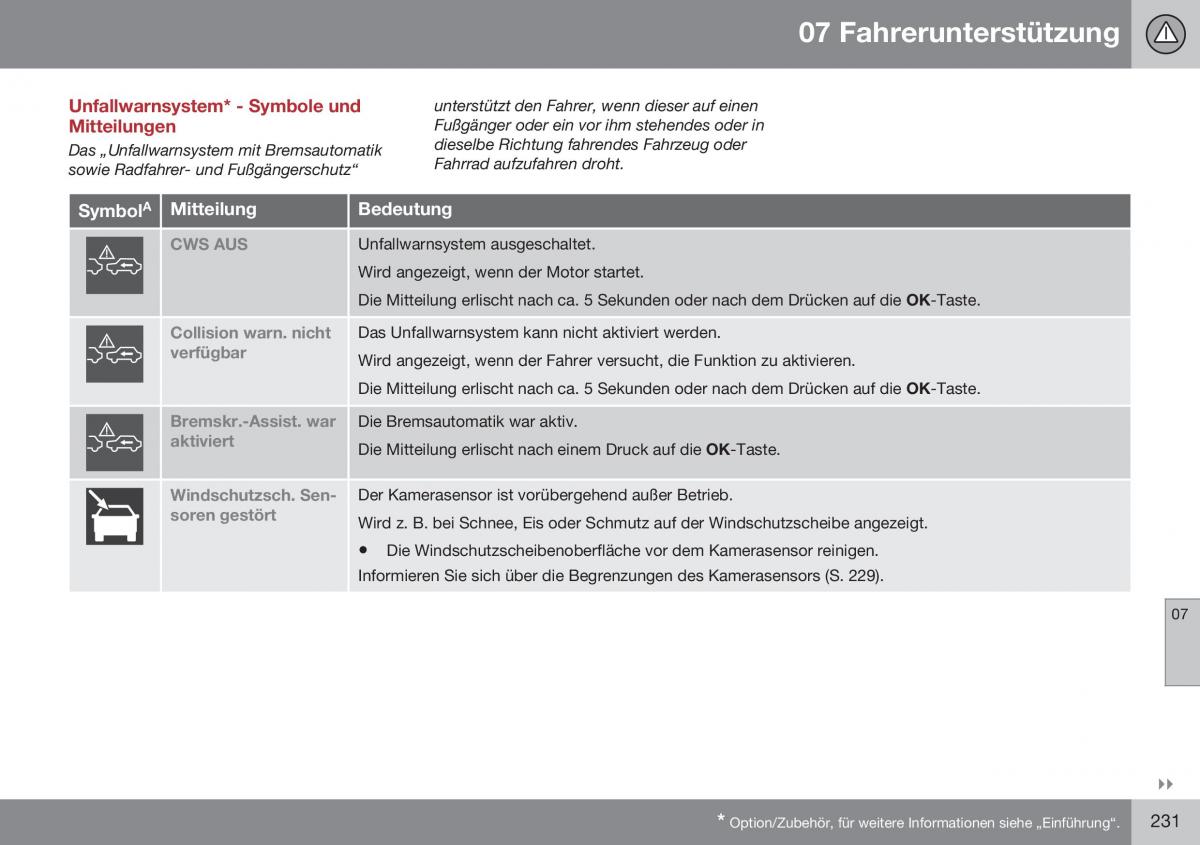 Volvo XC60 I 1 FL Handbuch / page 233