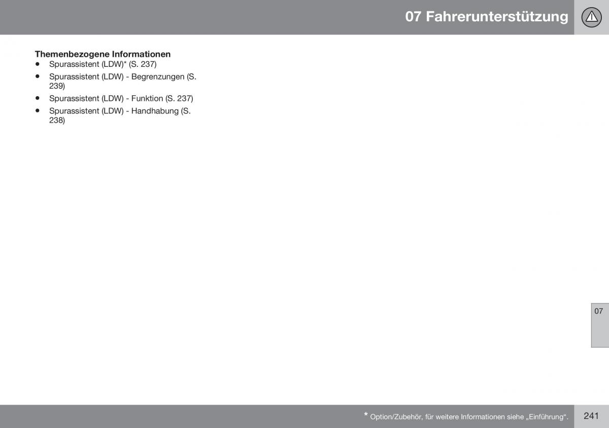 Volvo XC60 I 1 FL Handbuch / page 243