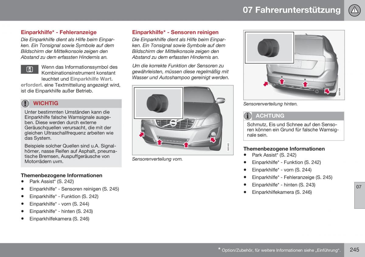 Volvo XC60 I 1 FL Handbuch / page 247