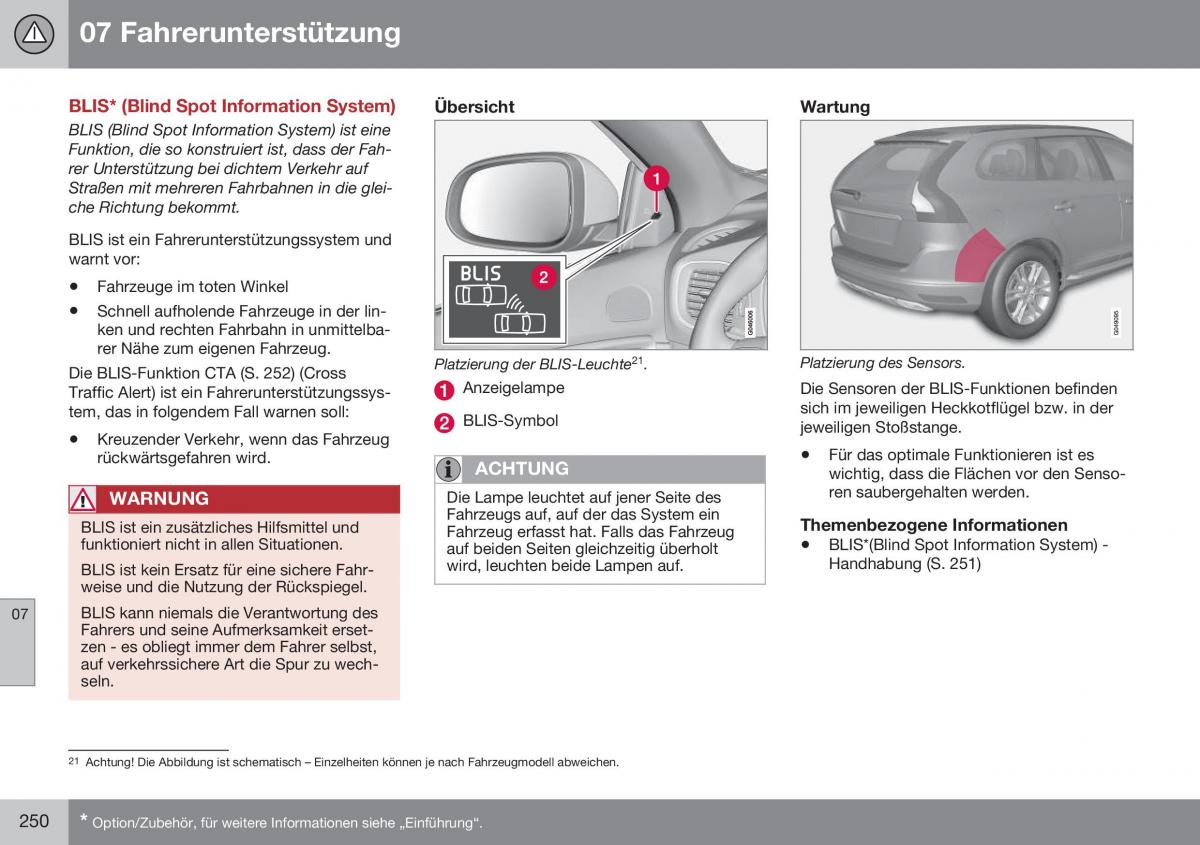 Volvo XC60 I 1 FL Handbuch / page 252