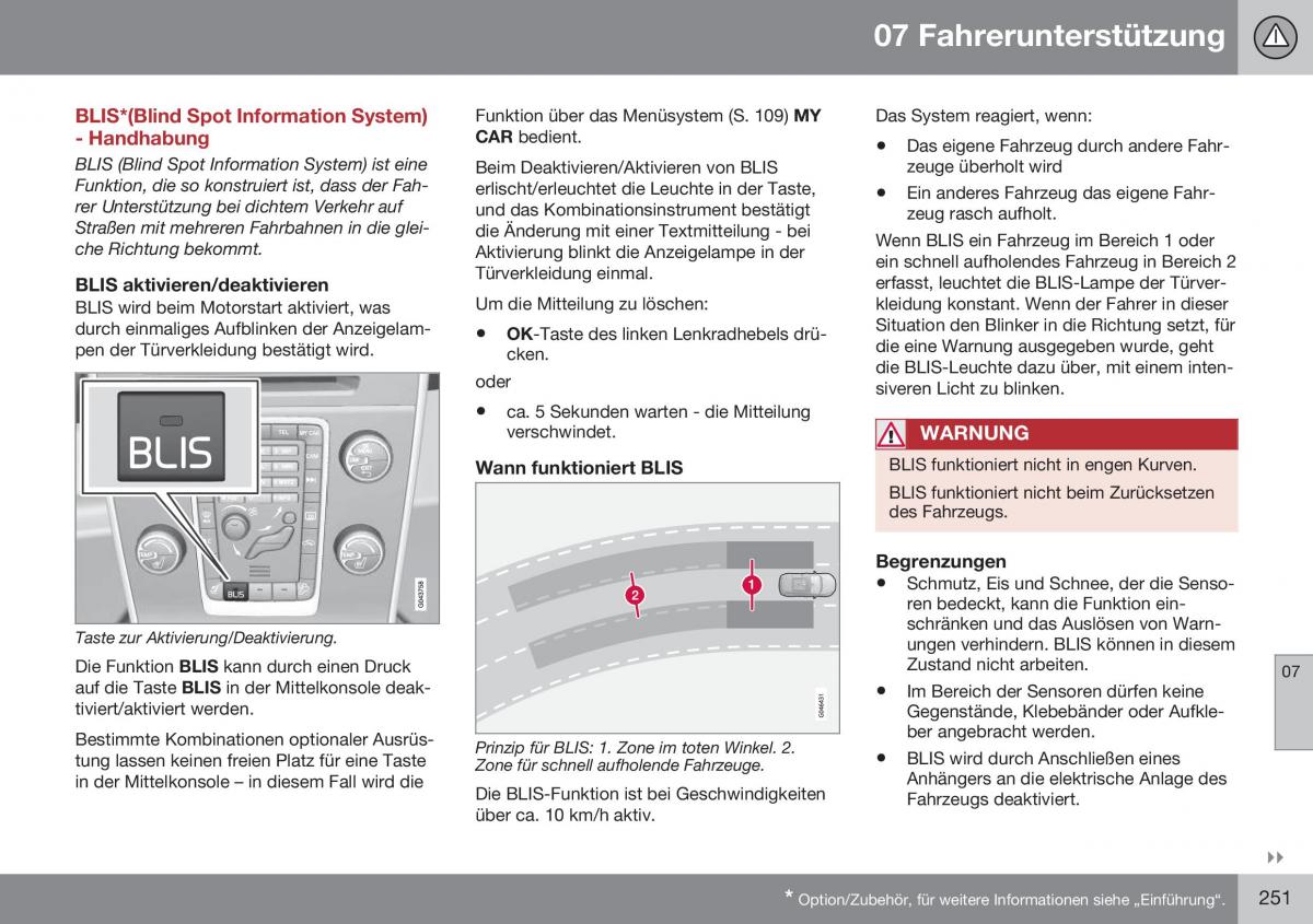 Volvo XC60 I 1 FL Handbuch / page 253