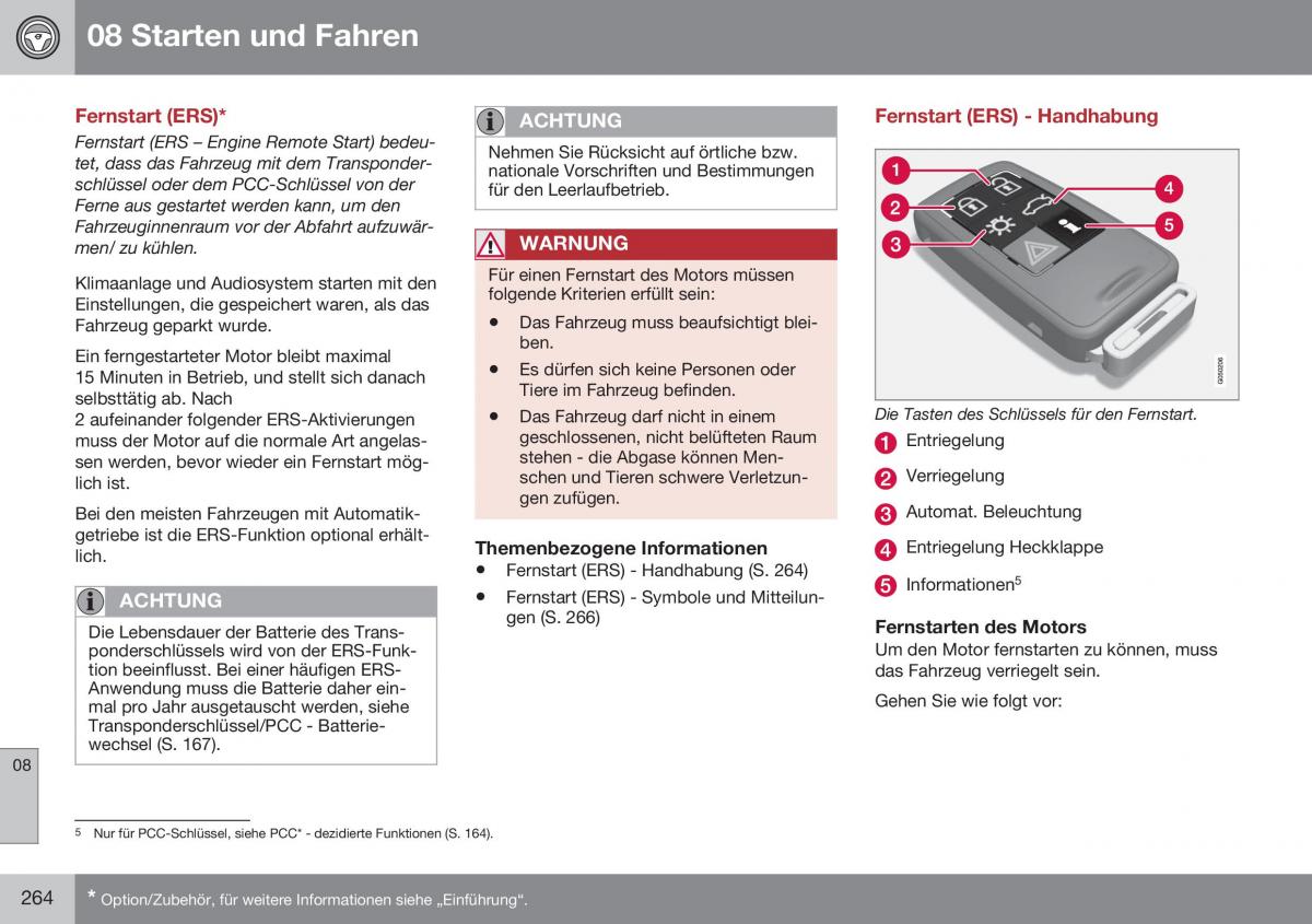 Volvo XC60 I 1 FL Handbuch / page 266