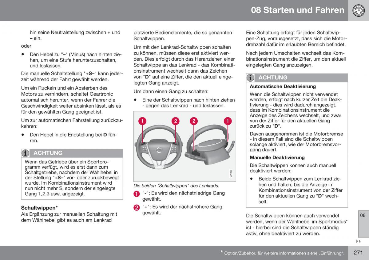 Volvo XC60 I 1 FL Handbuch / page 273