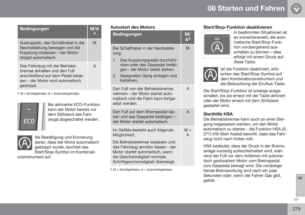 Volvo XC60 I 1 FL Handbuch / page 281