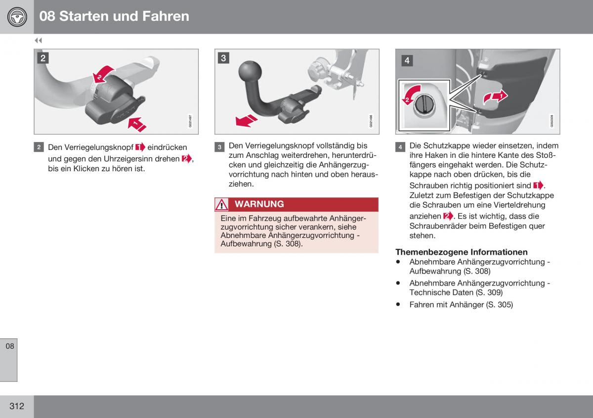 Volvo XC60 I 1 FL Handbuch / page 314