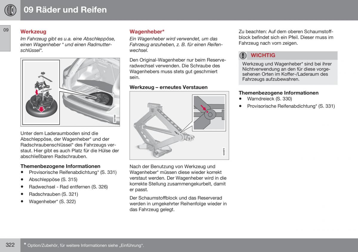 Volvo XC60 I 1 FL Handbuch / page 324