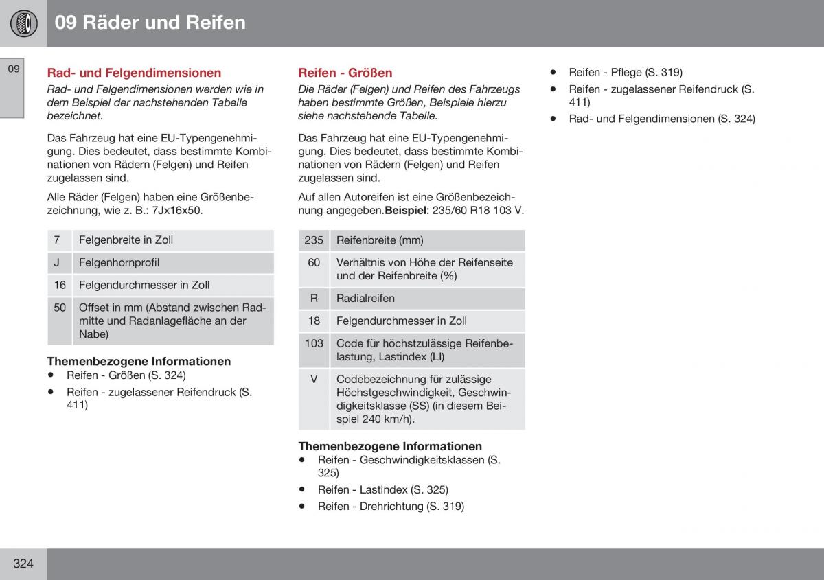 Volvo XC60 I 1 FL Handbuch / page 326