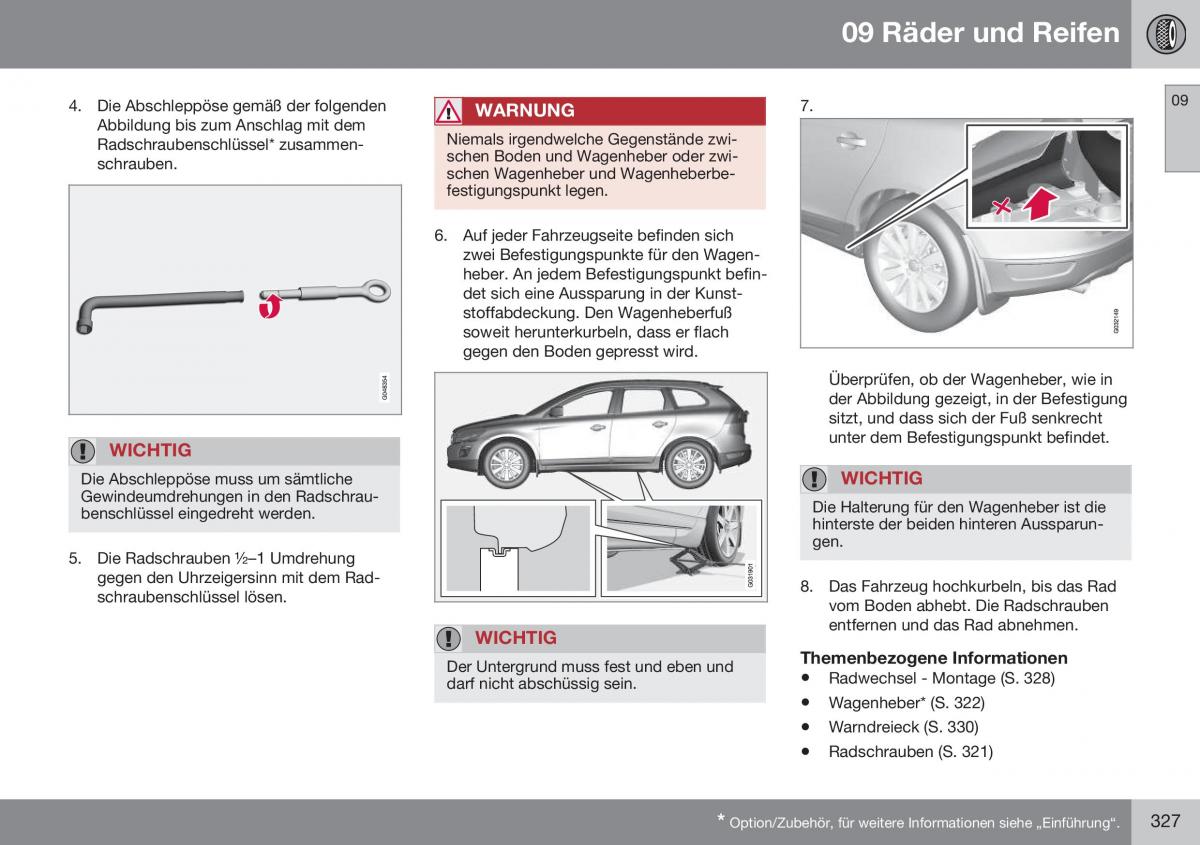 Volvo XC60 I 1 FL Handbuch / page 329