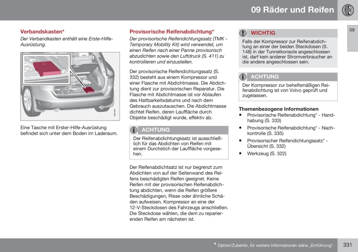 Volvo XC60 I 1 FL Handbuch / page 333