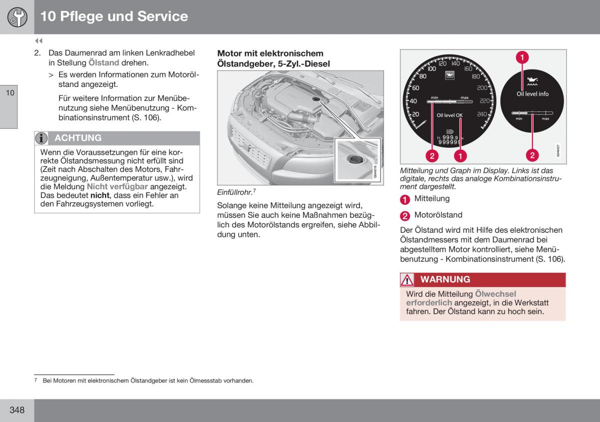 Volvo XC60 I 1 FL Handbuch / page 350