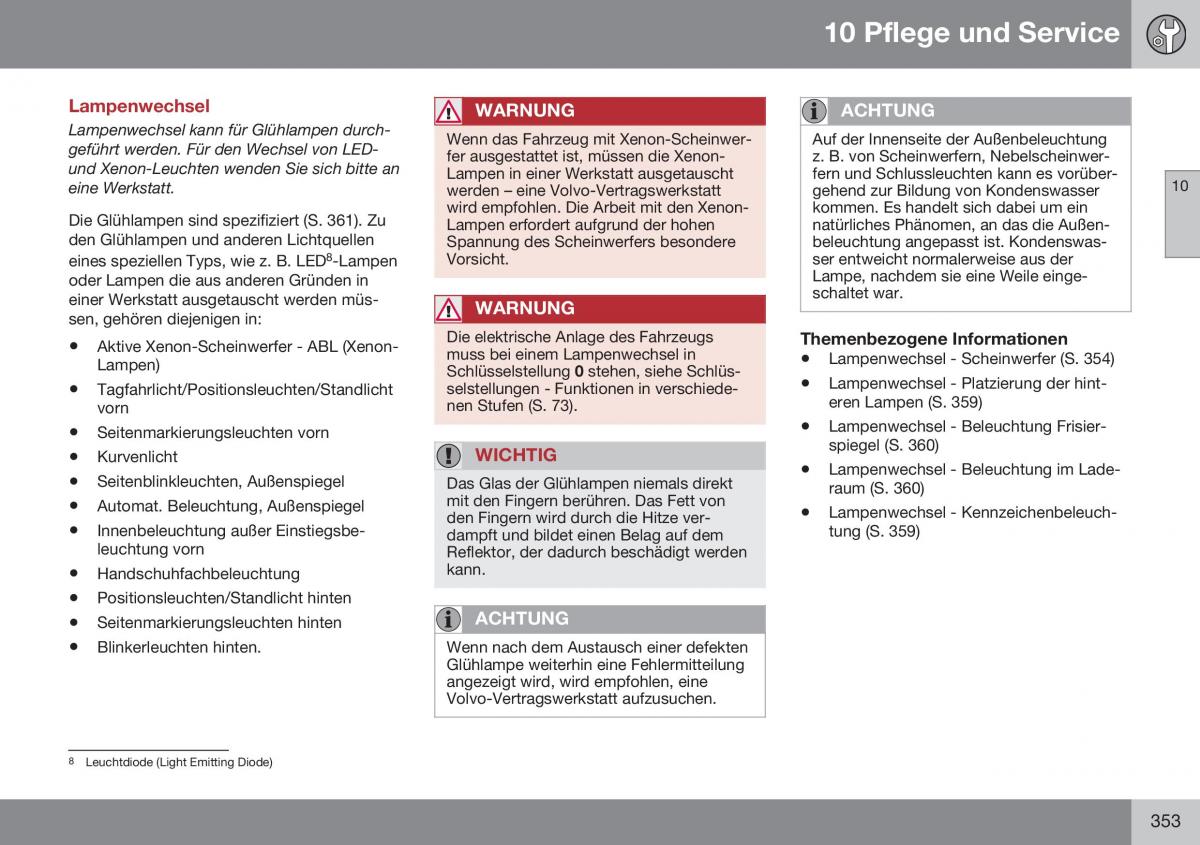 Volvo XC60 I 1 FL Handbuch / page 355