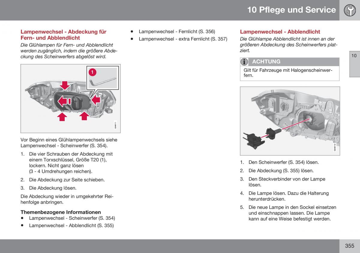 Volvo XC60 I 1 FL Handbuch / page 357