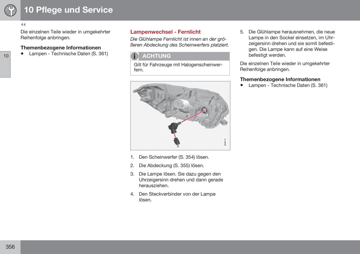 Volvo XC60 I 1 FL Handbuch / page 358