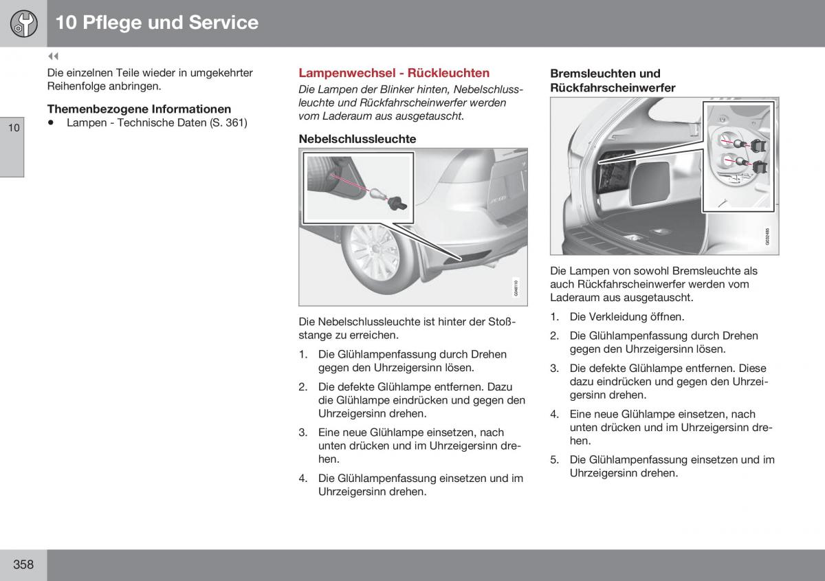 Volvo XC60 I 1 FL Handbuch / page 360