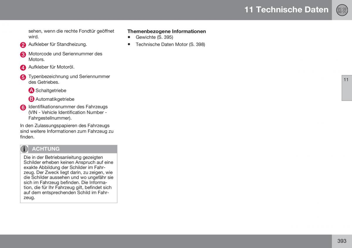 Volvo XC60 I 1 FL Handbuch / page 395