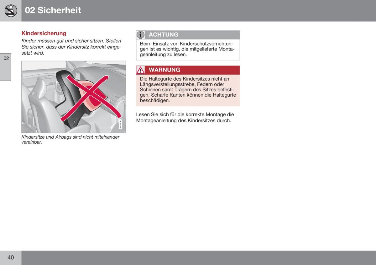 Volvo XC60 I 1 FL Handbuch / page 42