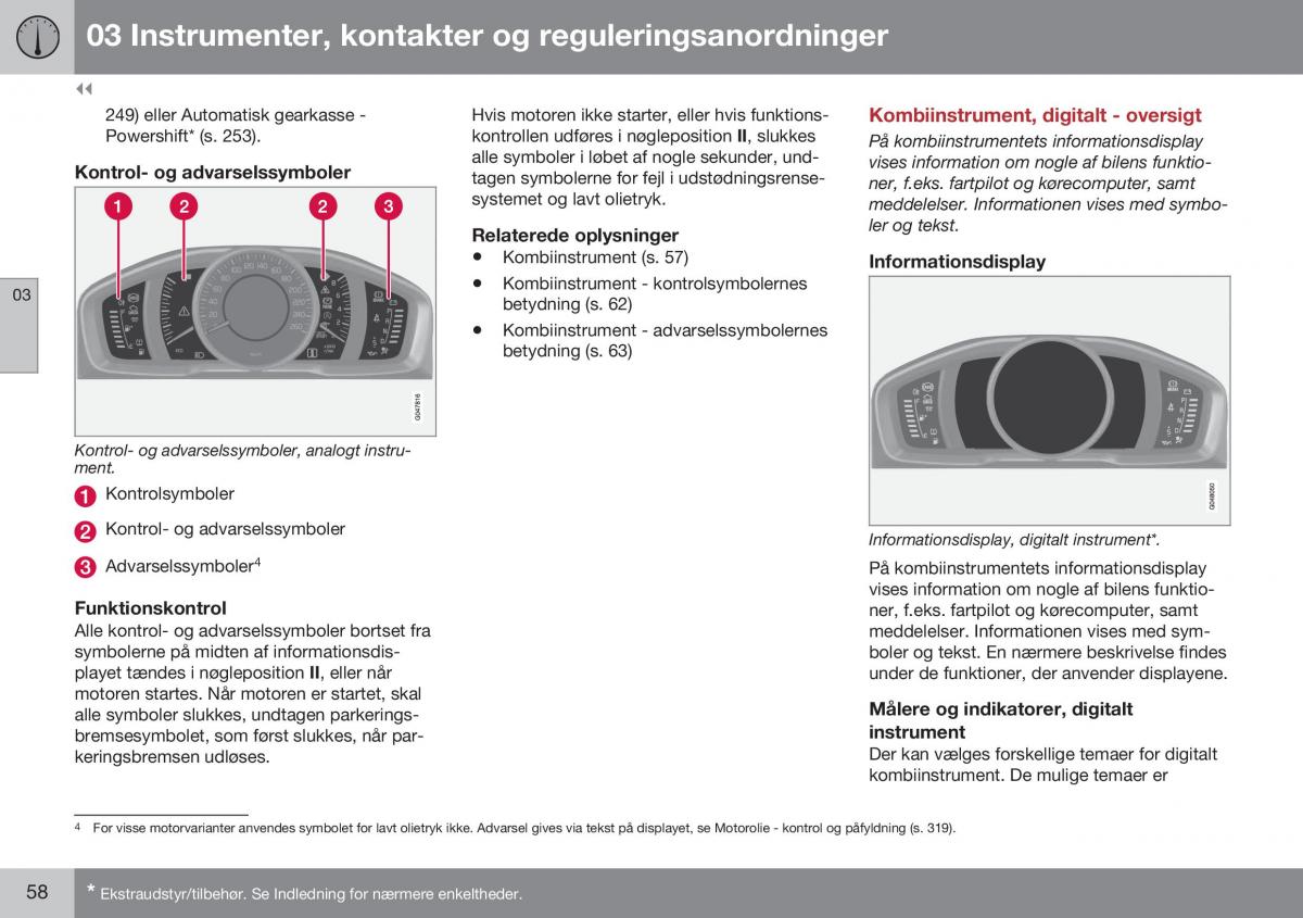 Volvo XC60 I 1 FL Bilens instruktionsbog / page 60
